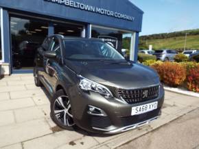 PEUGEOT 3008 2018 (68) at CAMPBELTOWN MOTOR COMPANY Campbeltown